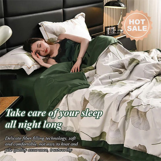 Измиваемо ледено хладно дишащо лятно одеяло комплект от 4 части