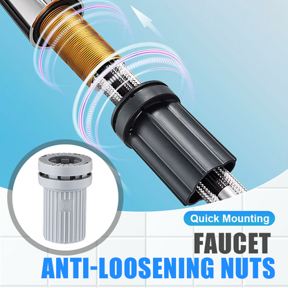 Бързо монтиране на крана с гайки против разхлабване