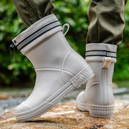 Водоустойчиви дъждовни ботуши с шнур (унисекс)