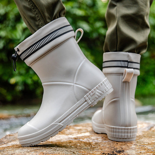Водоустойчиви дъждовни ботуши с шнур (унисекс)