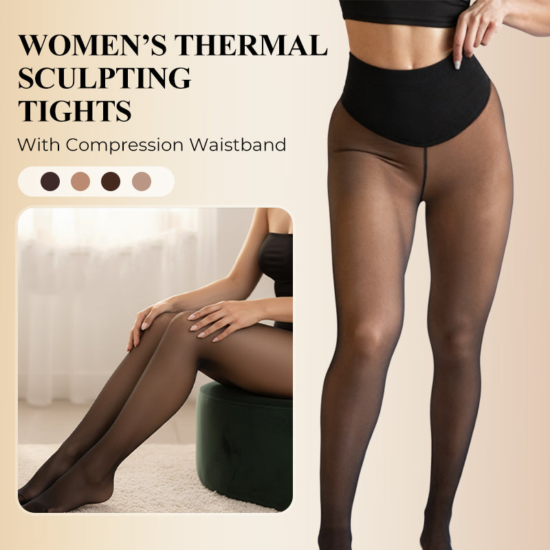 🥳💞 Over 46 000 solgt!⚡❄️🦵Termiske formende tights for kvinner med kompresjonslinning🎁