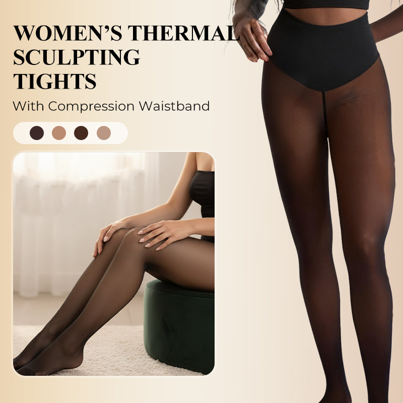 🥳💞 Over 46 000 solgt!⚡❄️🦵Termiske formende tights for kvinner med kompresjonslinning🎁