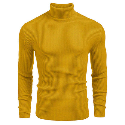 🔥 50% RABATT 🔥 Vinterstrikket Herregenser med Høyhals – Smal Passform, Varm & Stilren ❄️🧥
