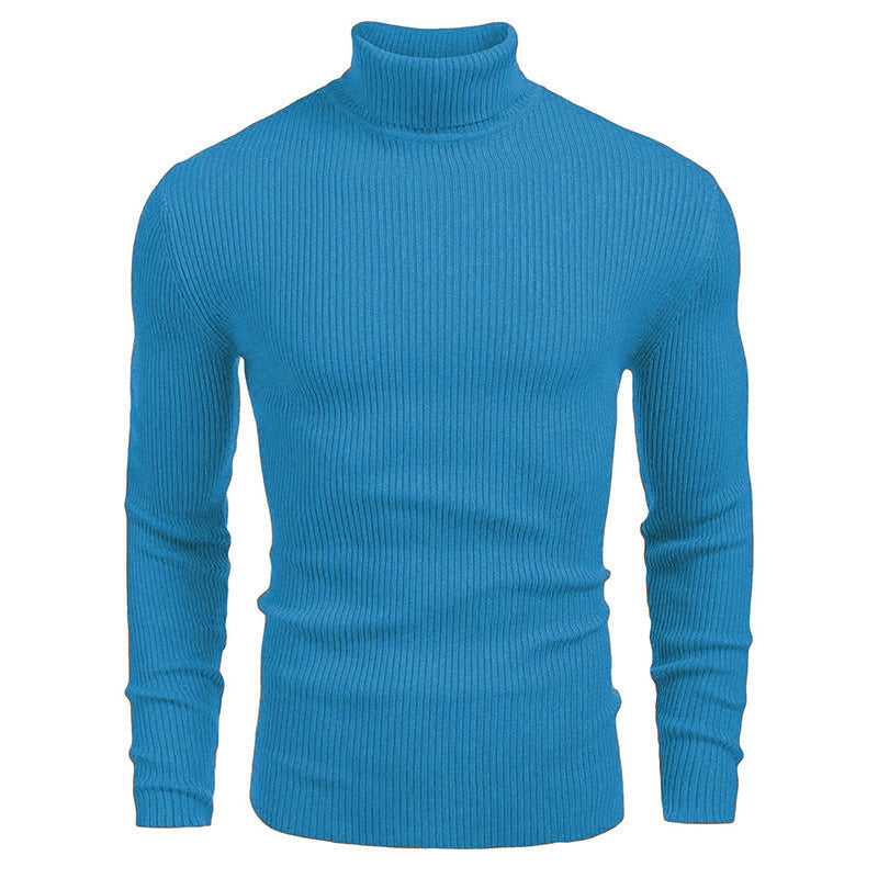 🔥 50% RABATT 🔥 Vinterstrikket Herregenser med Høyhals – Smal Passform, Varm & Stilren ❄️🧥
