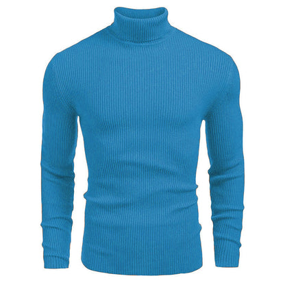 🔥 50% RABATT 🔥 Vinterstrikket Herregenser med Høyhals – Smal Passform, Varm & Stilren ❄️🧥