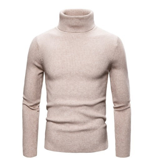🔥 50% RABATT 🔥 Vinterstrikket Herregenser med Høyhals – Smal Passform, Varm & Stilren ❄️🧥