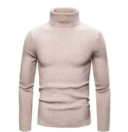 🔥 50% RABATT 🔥 Vinterstrikket Herregenser med Høyhals – Smal Passform, Varm & Stilren ❄️🧥