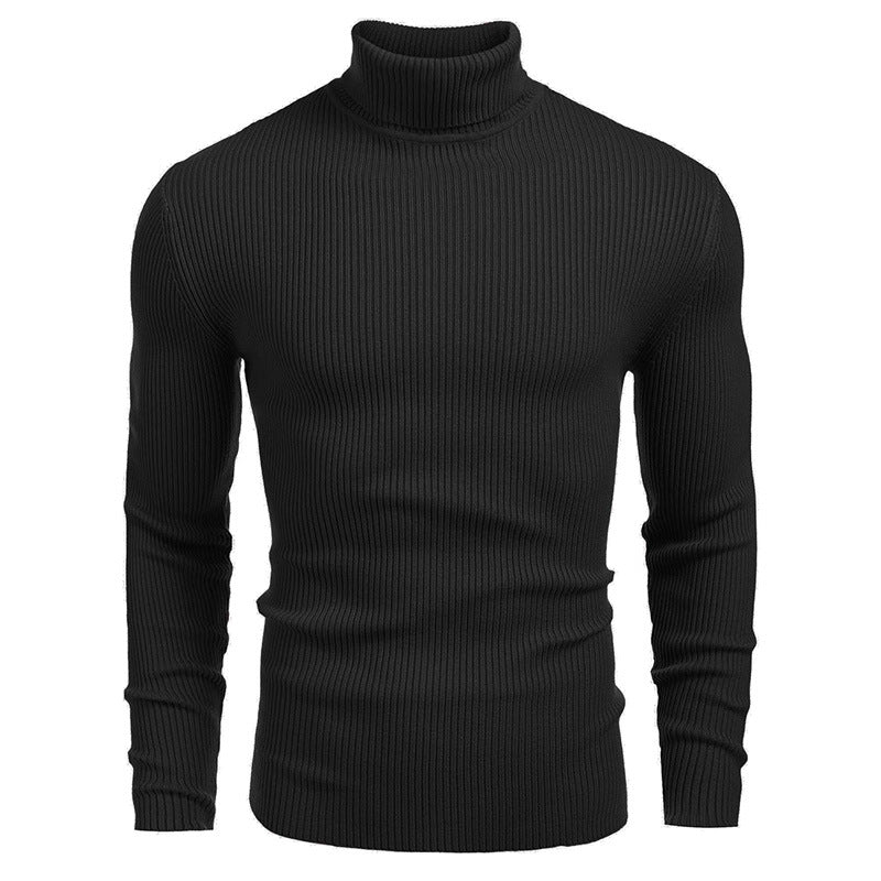 🔥 50% RABATT 🔥 Vinterstrikket Herregenser med Høyhals – Smal Passform, Varm & Stilren ❄️🧥