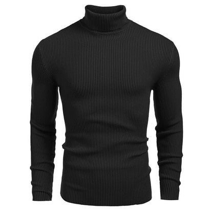 🔥 50% RABATT 🔥 Vinterstrikket Herregenser med Høyhals – Smal Passform, Varm & Stilren ❄️🧥