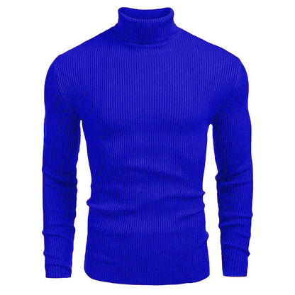🔥 50% RABATT 🔥 Vinterstrikket Herregenser med Høyhals – Smal Passform, Varm & Stilren ❄️🧥