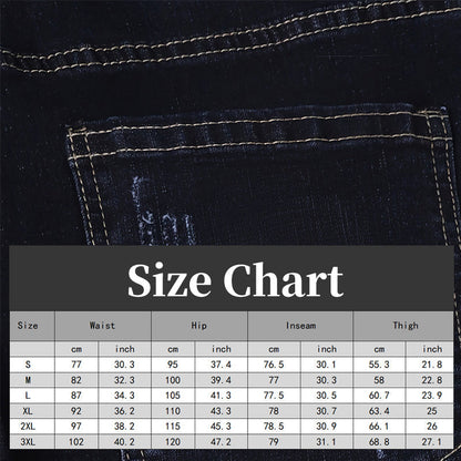 Men’s Straight Fit Distressed Denim Jeans