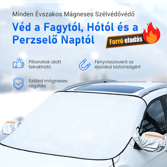 Minden évszakos mágneses autós szélvédő védő takaró