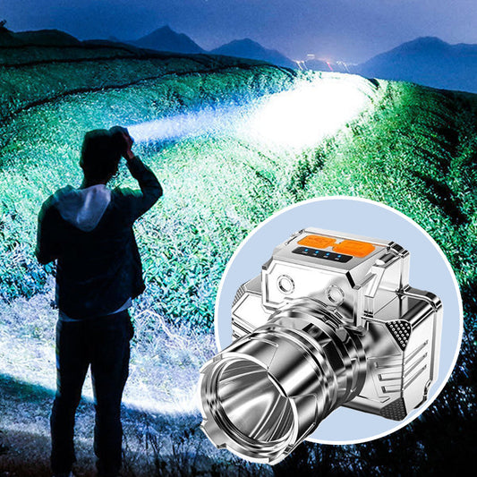 💡 Умен LED челник – водоустойчив, преносим и ярък за риболов на открито 🎣✨