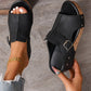 Дамски модни сандали с отворени пръсти и платформа тип "клин" 👠✨