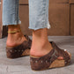 Дамски модни сандали с отворени пръсти и платформа тип "клин" 👠✨