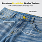 👖✨ Jeans för damer med avslappnad passform och raka ben – stretchjeans med hög midja för bekvämlighet i vardagen