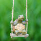 🐢🌿 Очарователна декоративна люлка с костенурка за градина и дом