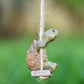 🐢🌿 Очарователна декоративна люлка с костенурка за градина и дом