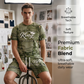 👕 Мъжки комплект, състоящ се от тениска в джинсов стил и шорти | Лека, проветрива екипировка за лятото ☀️