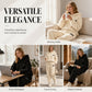 Mykt 2-delt fleece-sett med 3D-struktur – hettegenser & bukse