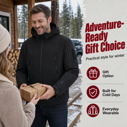💥 50% RABATT 🌧️🧥 Vanntett & Isolert Friluftsjakke for Menn – Laget for Vind og Regn, Varm & Allsidig ❄️🔥