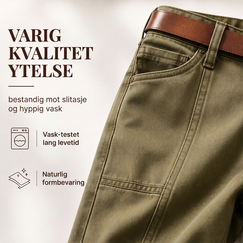 ✨ En flatterende hverdagsstil | Utility-bukser for damer med rette ben og forsterkede sømmer