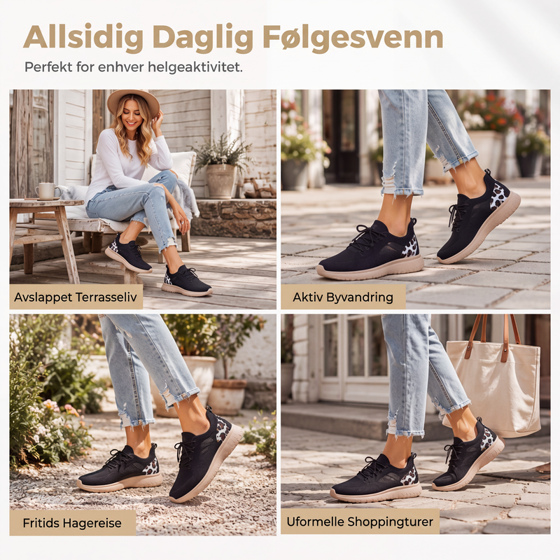 Lette uformelle gåsko for kvinner