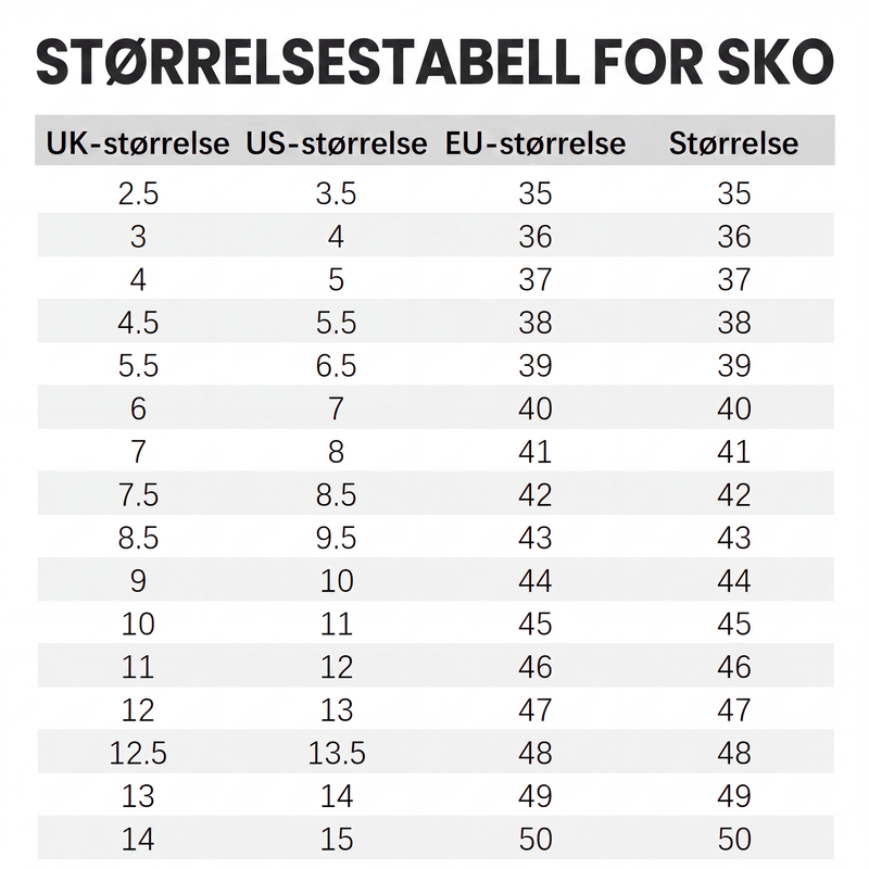 Lette uformelle gåsko for kvinner