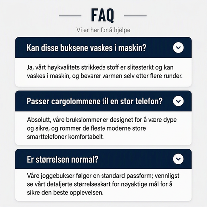 Løstsittende cargo-joggebukser med snøring for menn