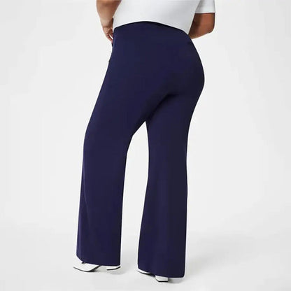 Bestselger 🔥 | Elegante, løstsittende damebukser – høy midje, elastisk stoff, perfekt passform