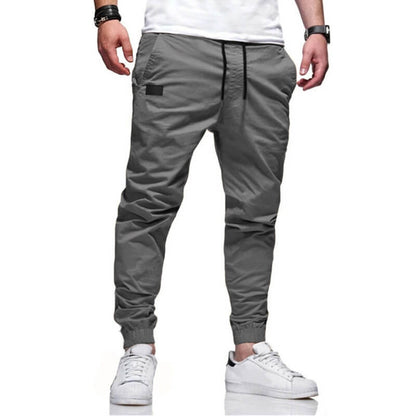 Slim fit-bukser med snøring til menn