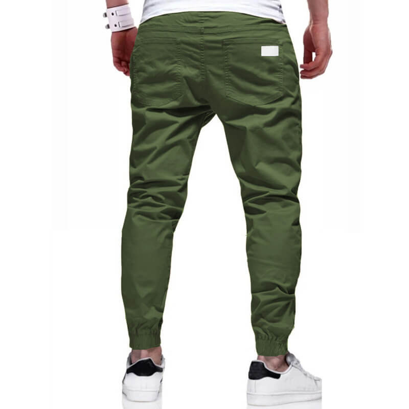 Slim fit-bukser med snøring til menn