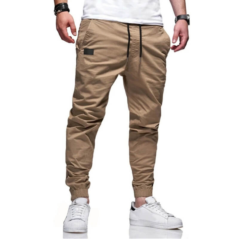 Slim fit-bukser med snøring til menn