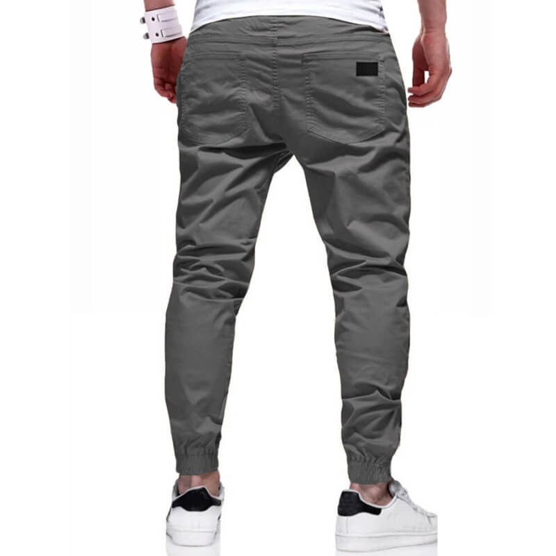 Slim fit-bukser med snøring til menn