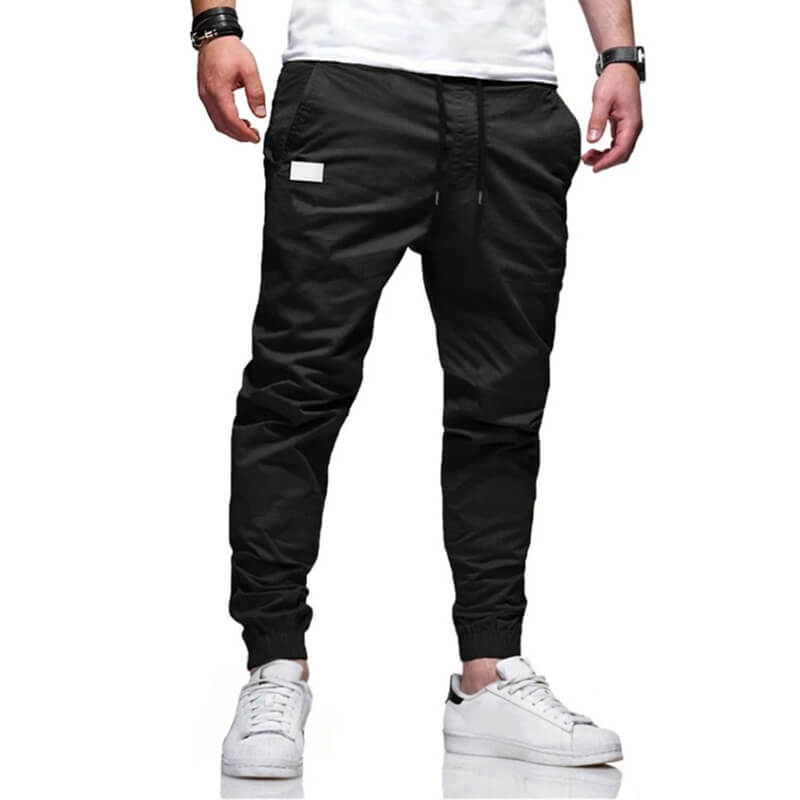 Slim fit-bukser med snøring til menn