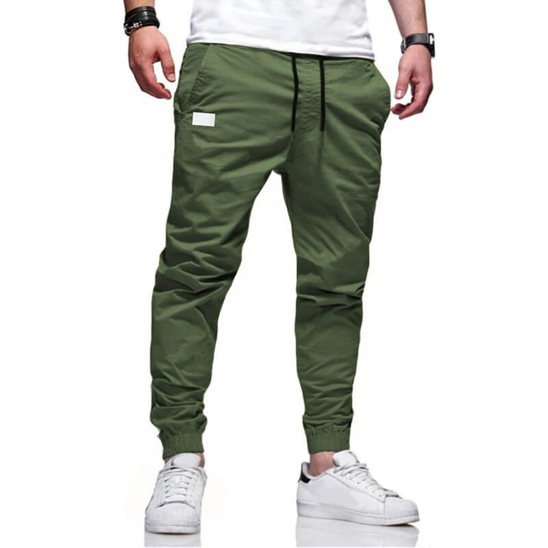 Slim fit-bukser med snøring til menn