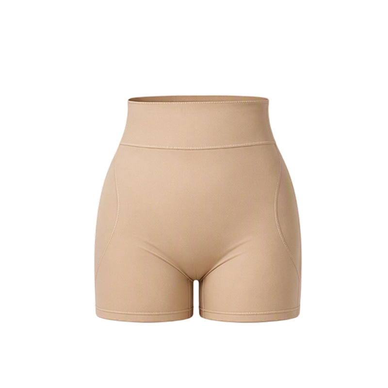 Damehøytaljede, mageholdende, polstrede shapewear-shorts