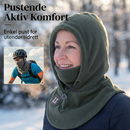 ❄️ Varm Balaklava med Justerbar Snøring – Ansikts- og Halsbeskyttelse