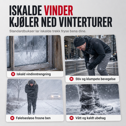 Unisex tykke varme fleecebukser – Myke, behagelige og perfekte til vinteren ✨👖❄️