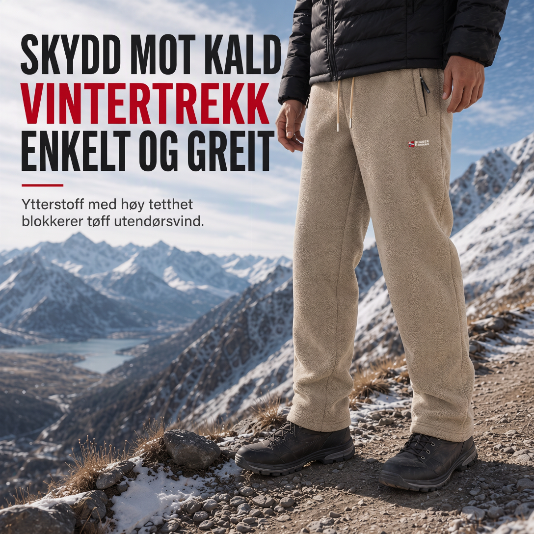 Unisex tykke varme fleecebukser – Myke, behagelige og perfekte til vinteren ✨👖❄️