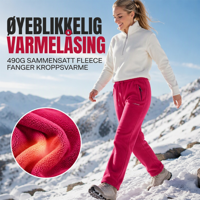 Unisex tykke varme fleecebukser – Myke, behagelige og perfekte til vinteren ✨👖❄️