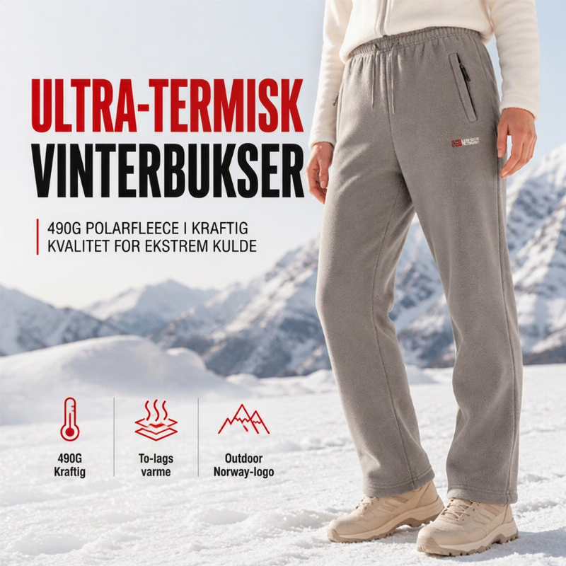 Unisex tykke varme fleecebukser – Myke, behagelige og perfekte til vinteren ✨👖❄️