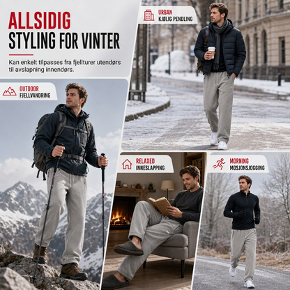 Unisex tykke varme fleecebukser – Myke, behagelige og perfekte til vinteren ✨👖❄️