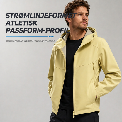 🧥 Softshelljakke for unisex med hette – vannavstøtende og pustende