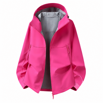 🧥 Softshelljakke for unisex med hette – vannavstøtende og pustende