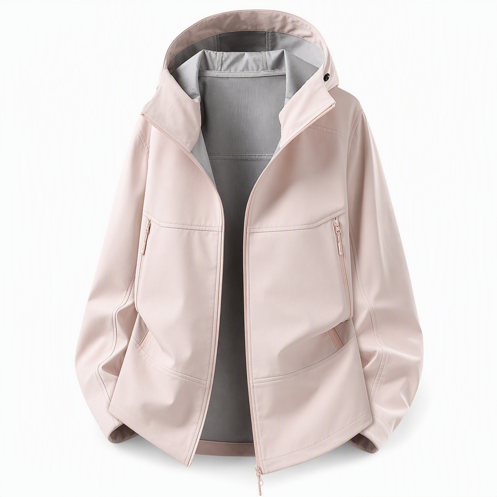 🧥 Softshelljakke for unisex med hette – vannavstøtende og pustende