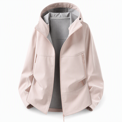 🧥 Softshelljakke for unisex med hette – vannavstøtende og pustende