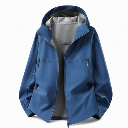 🧥 Softshelljakke for unisex med hette – vannavstøtende og pustende