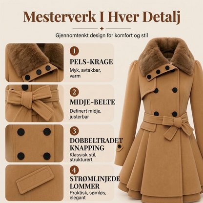 Elegant tweedelt frakk for damer