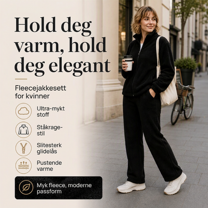 Koselig termisk jakke med ståskrage for kvinner